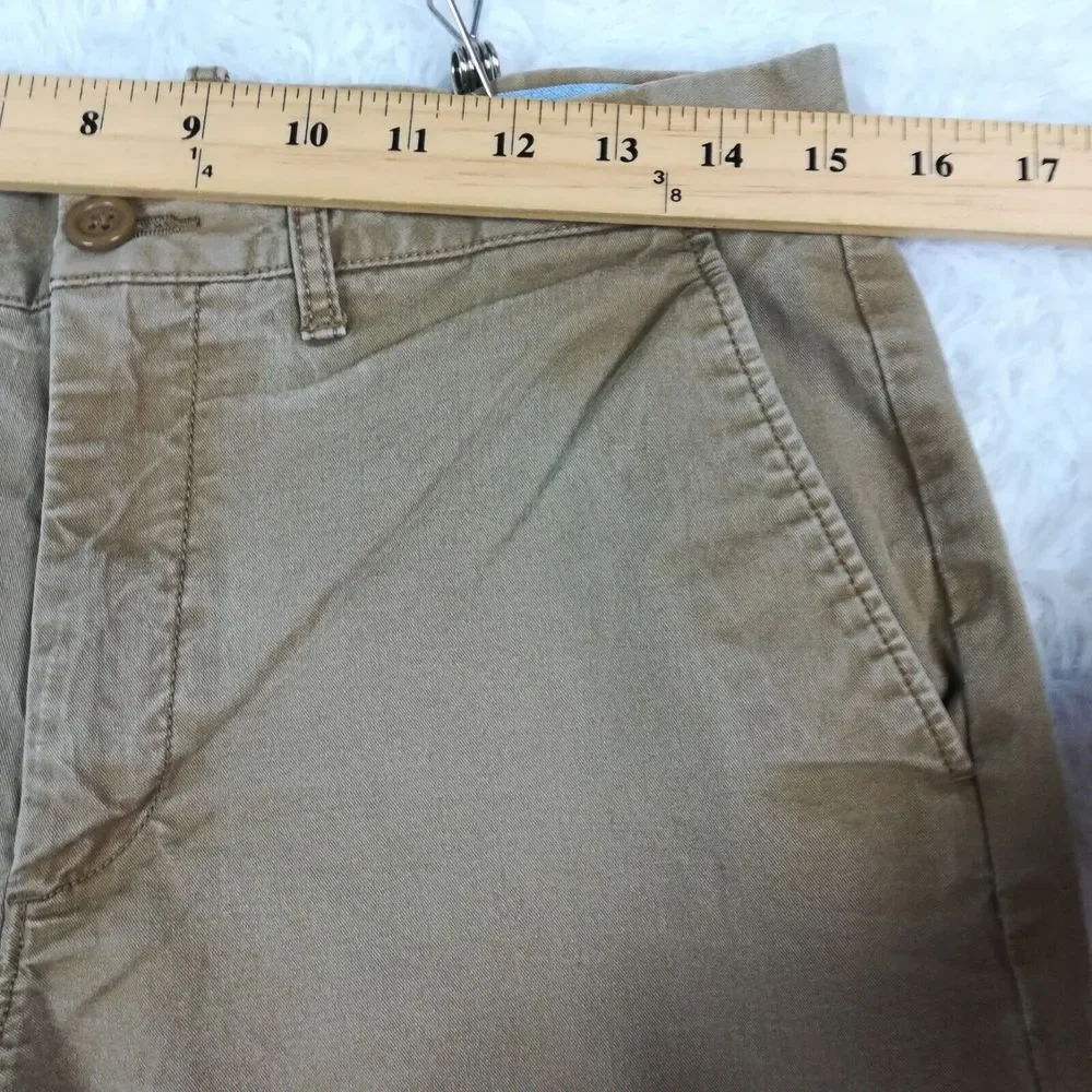 J. Crew Mens Pants Sutton‎ Chino Flex Straight Fit Brown Tan Stretch 31x32